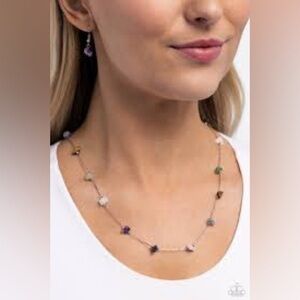 Paparazzi Narrow Novelty Necklace and Earrings